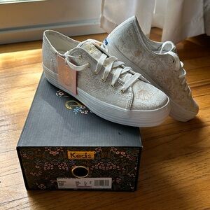 NIB Keds x Rifle Paper Company “Triple Kick” platform sneakers (9)